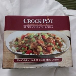 Crock pot recipe card holder